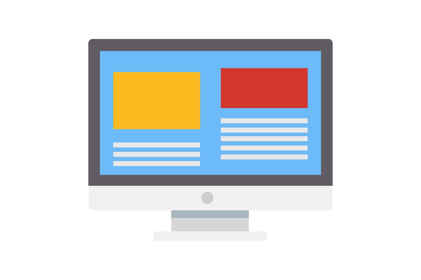 Landing page design concept
